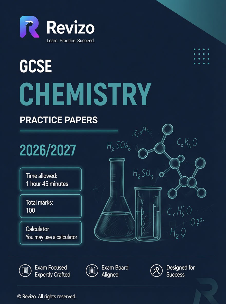 Revizo GCSE Chemistry Practice Paper front cover